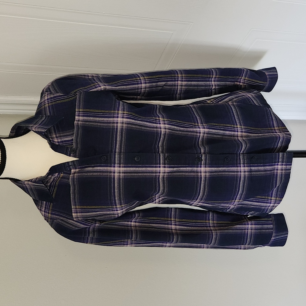 Columbia Omni-shade and Omni-wick plaid shirt, size XS